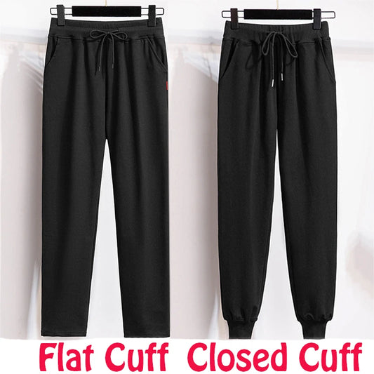 High Waist Fleeced Casual Loose Pants