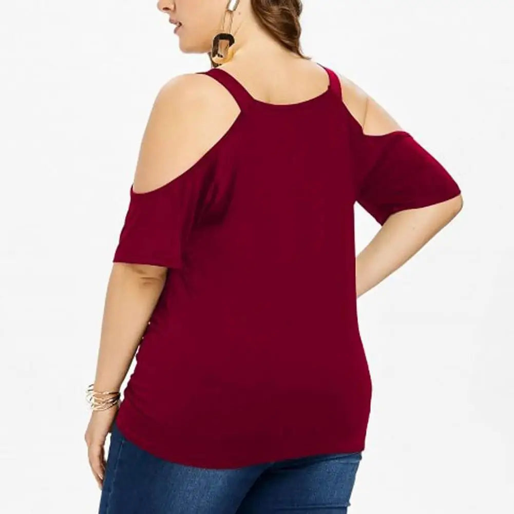 Women Off Shoulder Shirts Blouse Top