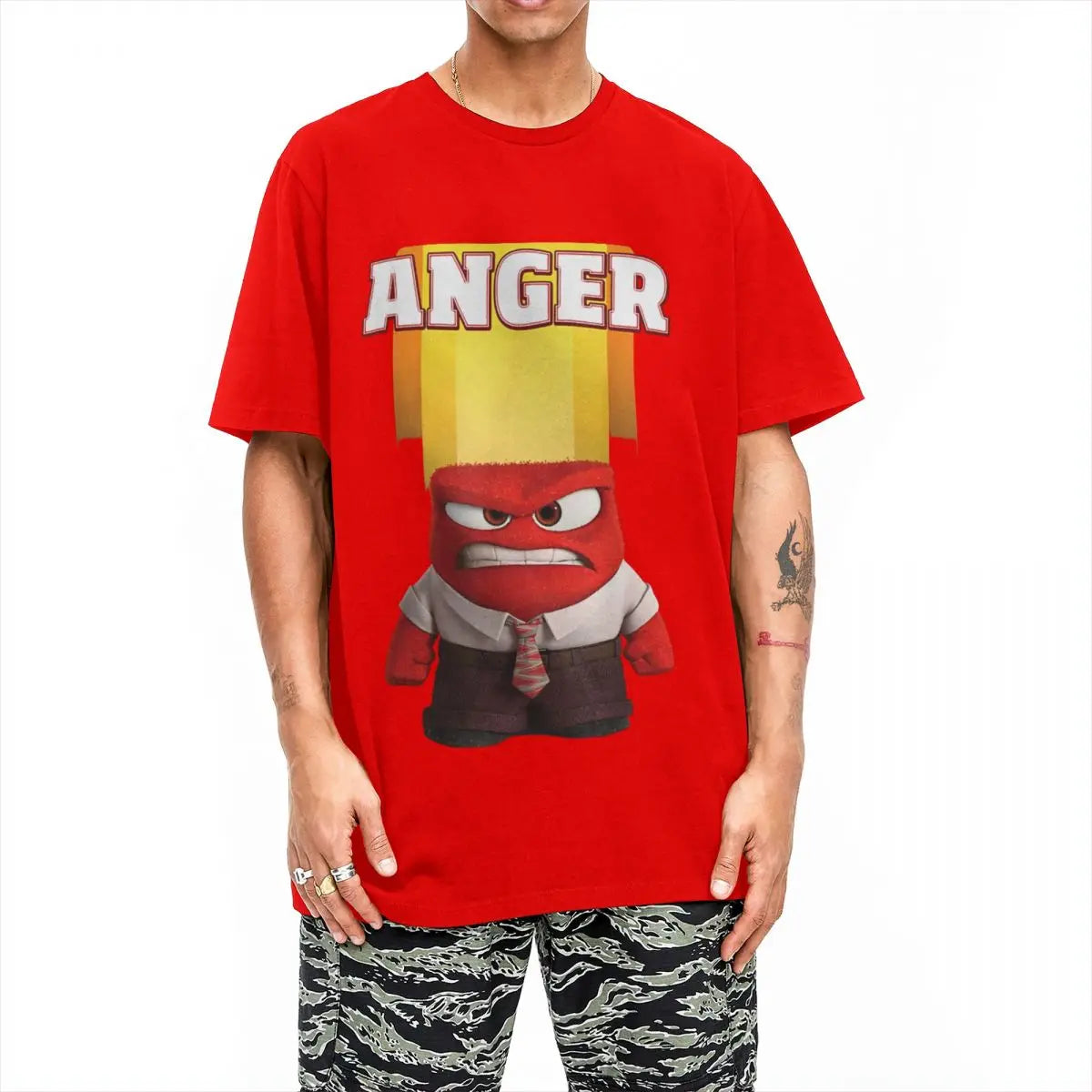 Inside Out Riley's Anger Red Character T Shirts