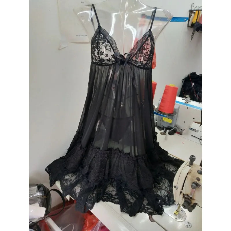 Plus Size Sexy Lingerie Gown