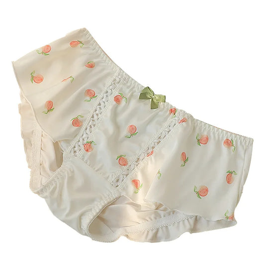 Japanese peach printed panties